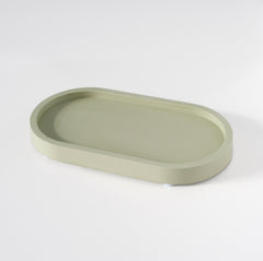 Home Decor Small Oval Tray Sage 